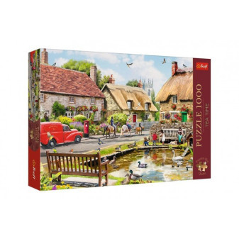 Puzzle Premium Plus - Czas na herbatę: Lato w mieście 1000 elementów 68,3x48cm w pudełku 40x27x6cm