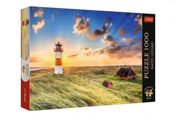 Puzzle Premium Plus - Photo Odyssey: Lighthouse List-Ost, Niemcy 1000 elementów 68,3x48cm w krabie 40x27cm