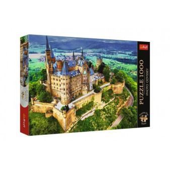 Puzzle Premium Plus - Odyseja Fotograficzna: Zamek Hohenzollernów, Niemcy 1000 elementów 68,3x48cm w krabie 40x2