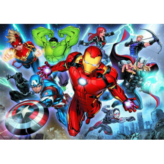 Puzzle Disney Avengers 200 sztuk 48x34cm w pudełku 33x23x4cm