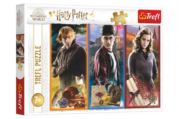 Puzzle W świecie magii i czarów/Harry Potter 200 elementów 48x34cm w pudełku 33x23x4cm