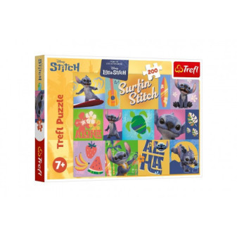Puzzle Lilo&Stitch - Hawaiian Adventures 200 elementów 48x34cm w pudełku 33x23x4cm
