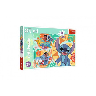 Puzzle Maxi 24 elementy Happy Day Lilo & Stitch 60x40cm w pudełku 40x27x4cm
