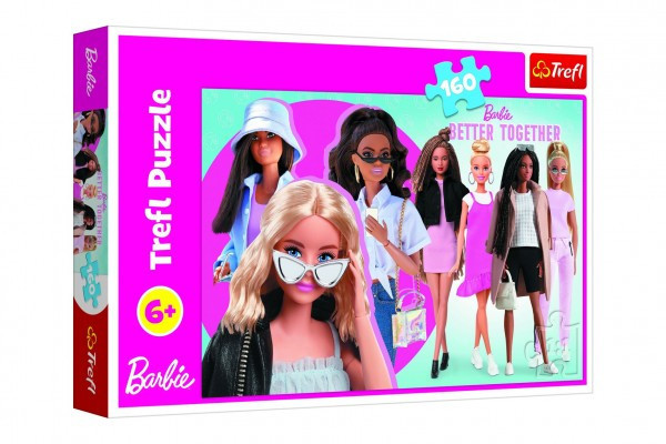 Puzzle Barbie i jej świat 41x27,5cm 160 sztuk w pudełku 29x19x4cm