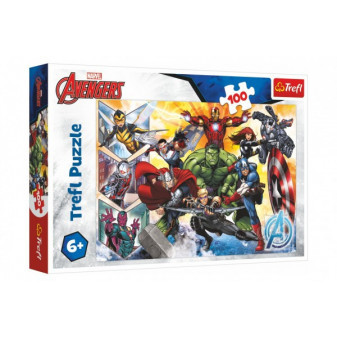 Puzzle Force Avengers/Disney Marvel The Avengers 100 sztuk 41x27,5cm w pudełku 29x19x4cm