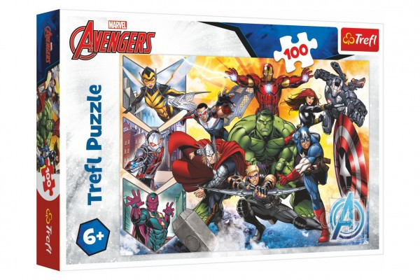 Puzzle Force Avengers/Disney Marvel The Avengers 100 sztuk 41x27,5cm w pudełku 29x19x4cm