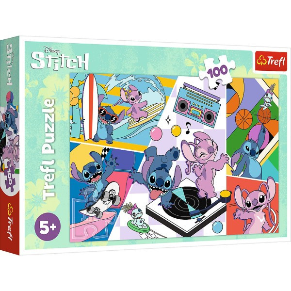 Puzzle Memories Lilo&Stitch 100 elementów 41x27,5cm w pudełku 29x19x4cm
