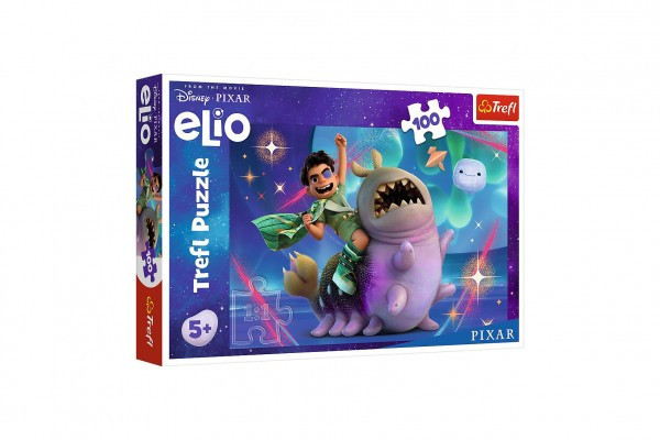 Puzzle Elio i kosmiczna przygoda 100 elementów 41x27,5cm w pudełku 29x19x4cm
