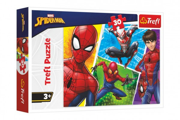 Puzzle Spiderman i Miguel/Disney 27x20cm 30 sztuk w pudełku 21x14x4cm