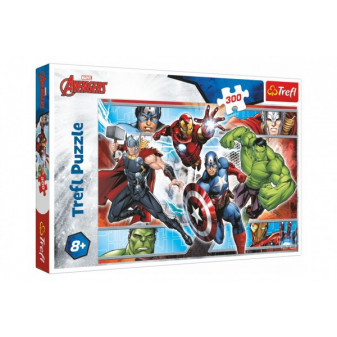Puzzle Avengers 300 sztuk 60x40cm w pudełku 40x27x4cm