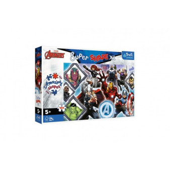 Puzzle 104 XL Super Shape Vaši oblíbení Avengers/The Avengers 60x40cm v krabici 40x27x6cm