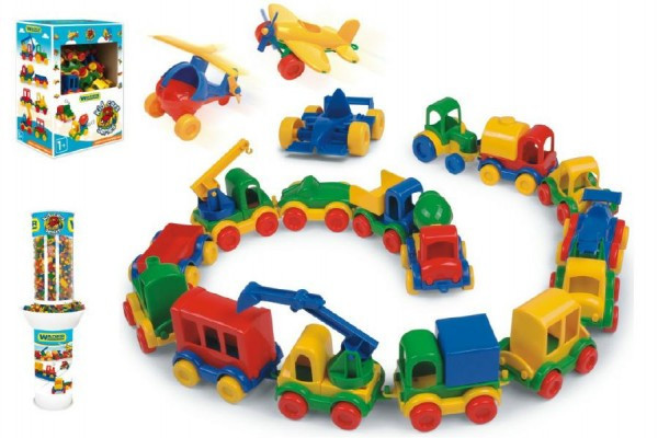 Auto Kid Cars mini plastik 10cm 10 rodzajów 54szt w pudełku Wodery