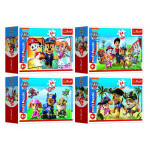 Mini puzzle 54 elementy Psi Patrol 4 rodzaje w pudełku 9x6x3cm 40 sztuk w pudełku