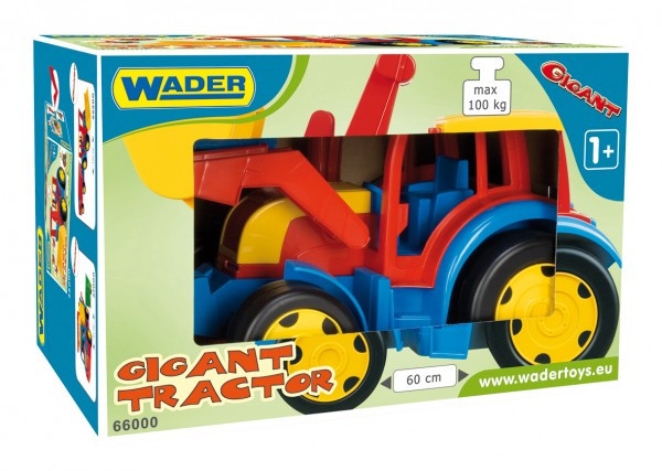 Plastikowa ładowarka samochodowa/traktorowa Gigant 55 cm w pudełku z woderami