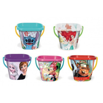 Kwadratowe wiaderko Disney 2L plastik mix gatunków 19x17cm Wader