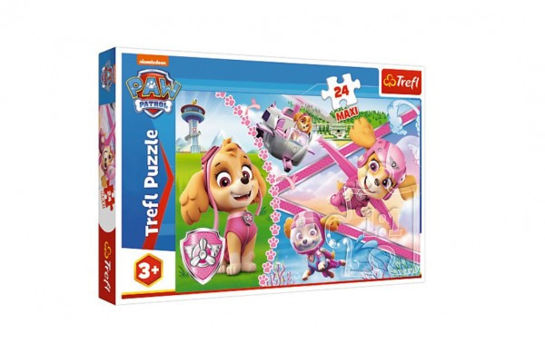 Puzzle MAXI Psi Patrol/Psi Patrol Bohater Skye 24 elementy w pudełku 40x27x4,5cm