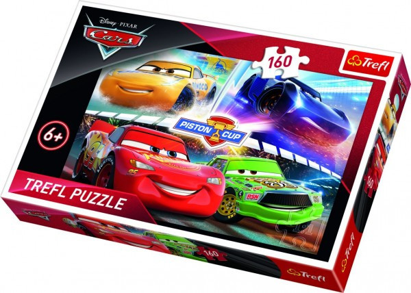 Puzzle Auta 3 Disney 41x27,5cm 160 elementów w pudełku 29x19x4cm