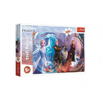 Puzzle Królestwo Lodu II/Frozen II 100 sztuk 41x27,5cm w pudełku 29x19x4cm