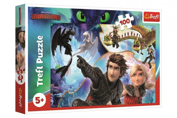 Puzzle Jak wytresować smoka 100 elementów 41x27,5cm w pudełku 29x19x4cm