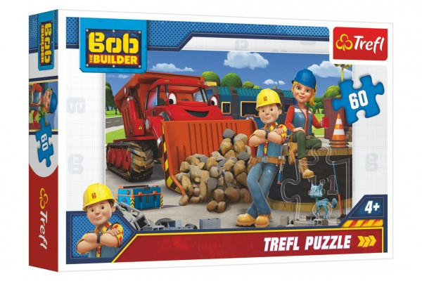 Puzzle Bob i Wendy/Bořek Budowniczy 33x22cm 60 sztuk w pudełku 21x14x4cm