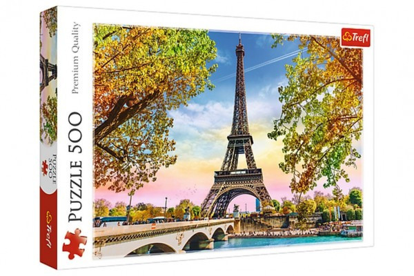 Puzzle Romantic Paris 500 sztuk 48x34cm w pudełku 40x26,5x4,5cm