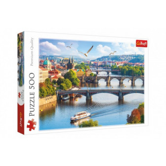 Puzzle Praga, Czechy 500 sztuk 48x34cm w pudełku 40x27x4,5cm