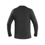 T-shirt CXS PETR, długi rękaw, czarny, rozmiar 5XL