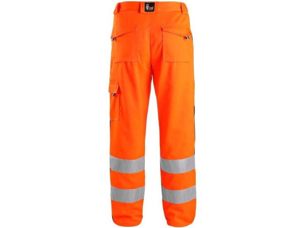 Spodnie ostrzegawcze CXS NORWICH, męskie, pomarańczowo-niebieskie, rozmiar 68