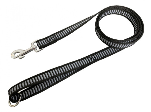 Pasek do smyczy HUHUBAMBOO DRABINKA 150cm, szary