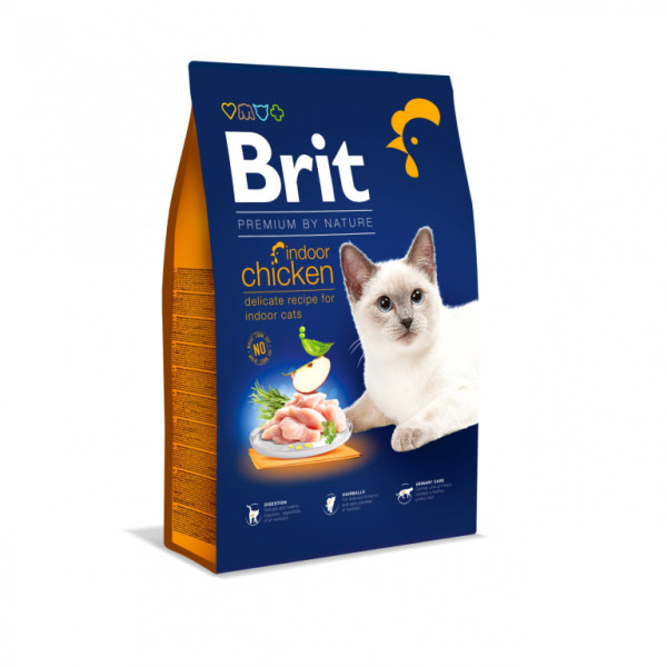 Brit Premium by Nature Cat Indoor Kurczak 8 kg