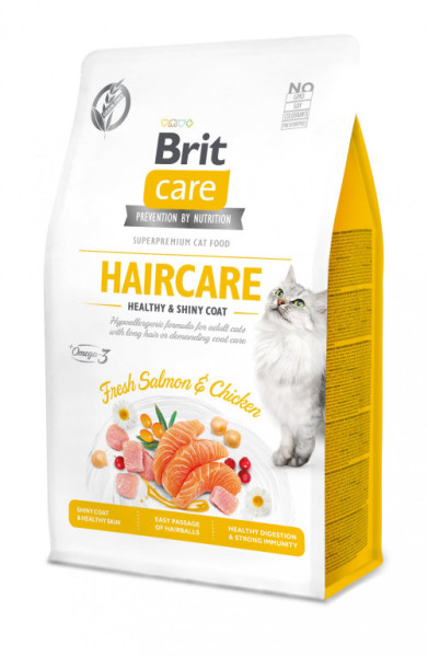 Brit Care Cat bezzbożowa pielęgnacja włosów 0,4kg