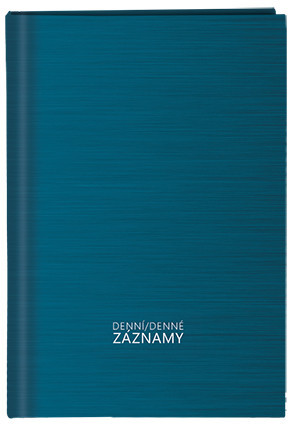 Zapisy dzienne - A4 - laminat - Turkus