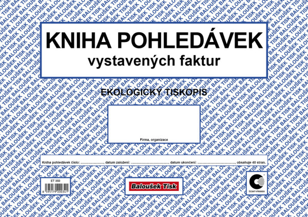 Księga należności A4 /księga należności wysokiej jakości/