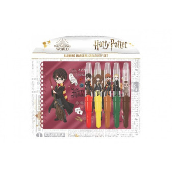 Markery dmuchane 5 szt. z notesem Harry Potter na kartce 31x29cm