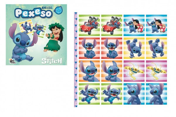 Gra pamięciowa w zeszycie z kolorowankami Lilo i Stitch 21,5x21,5cm