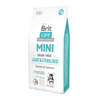 Brit Care Mini bez zboża, lekkie i sterylizowane, 7 kg