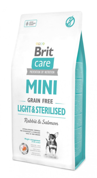 Brit Care Mini bez zboża, lekkie i sterylizowane, 7 kg