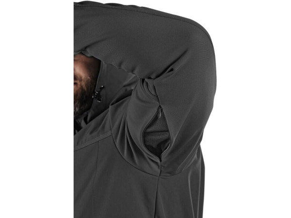Kurtka CXS STRETCH, męska, softshell, kolor czarny, rozmiar 4XL