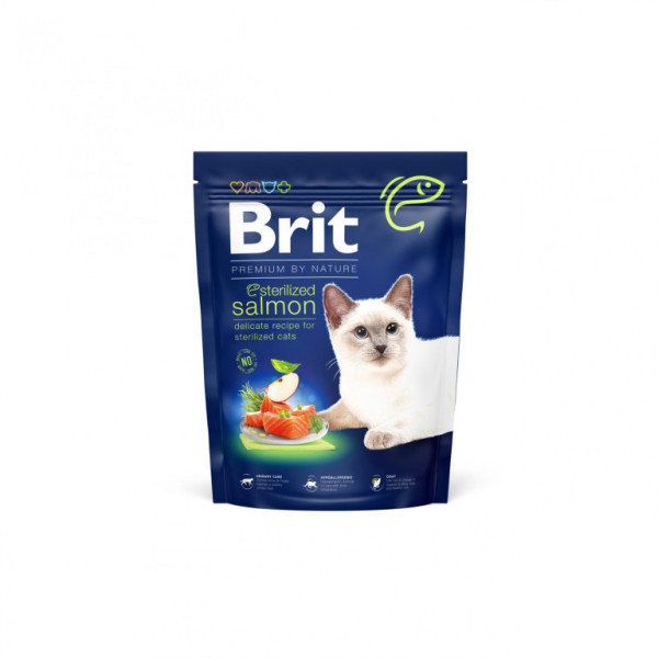 Brit Premium by Nature Kot Sterylizowany Łosoś 300 g