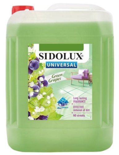 SIDOLUX uniwersalny środek czyszczący SODA POWER ZIELONE WINOGRONA 5L