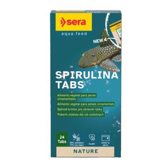Sera pokarm dla ryb jedzących algi Spirulina Tabs 24tbl.Natura