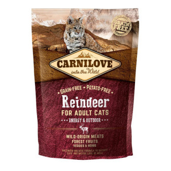 Carnilove Cat Renifer bez zbóż Adult Energy&Outdoor 400g