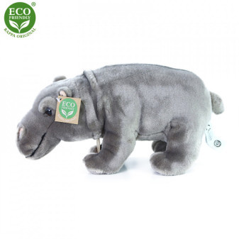 Pluszowy hipopotam stojący 30 cm EKOLOGICZNY