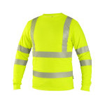 T-shirt CXS OLDHAM, długi rękaw, ostrzegawczy, męski, żółty, rozmiar S
