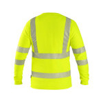 T-shirt CXS OLDHAM, długi rękaw, ostrzegawczy, męski, żółty, rozmiar L