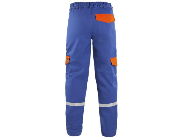 Spodnie CXS ENERGETIK MULTI 9043 II, męskie, niebiesko-pomarańczowe, rozmiar 52