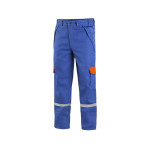 Spodnie CXS ENERGETIK MULTI 9043 II, męskie, niebiesko-pomarańczowe, rozmiar 62