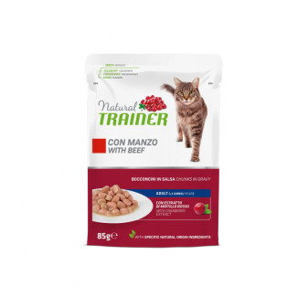 Pouch Trainer Natural CAT AD. wołowina 85g