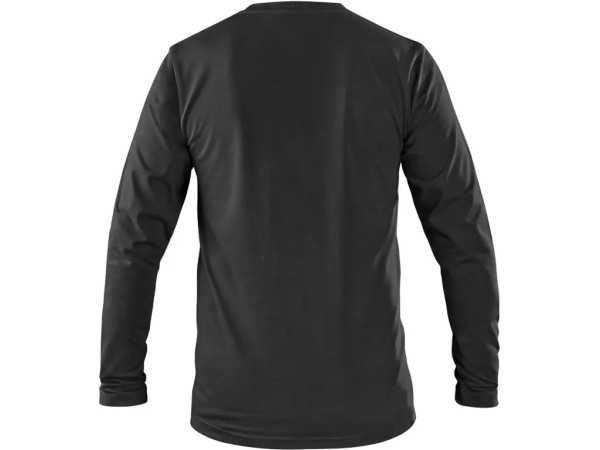 T-shirt CXS SIMON, długi rękaw, czarny, rozmiar M