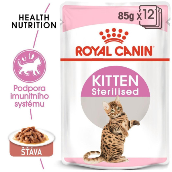 Saszetka Royal Canin FHN KITTEN STERILISED w stanie 12x85g (BAL.